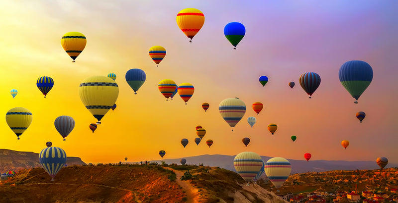 Akoestisch schilderij AdiPhoto - Sunset Balloons