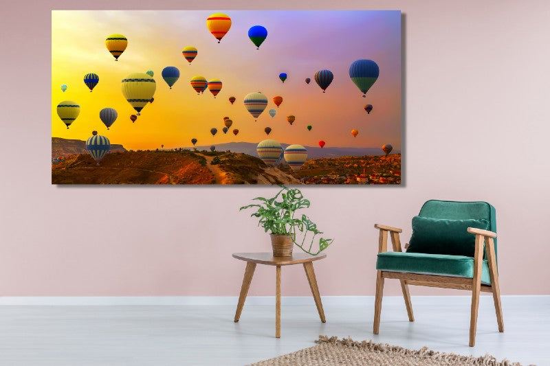 Akoestisch schilderij AdiPhoto - Sunset Balloons